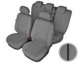 Set huse scaun model Hermes Grey pentru Opel Astra F (I), culoare gri, set huse auto Fata si Spate