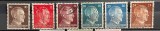 Deutsches Reich-1941-Lot 6 Mărci Uzuale Hitler (10, 12, 15, 16, 20, 24 Pfennig) Ștampilate -Bn1