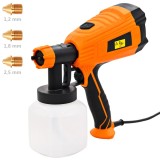 Pistol electric de vopsit cu duze in 3 dimensiuni 500 W 800 ml