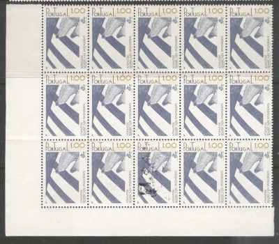 Portugal 1978 Traffic safety x 15, block, MNH S.161 foto