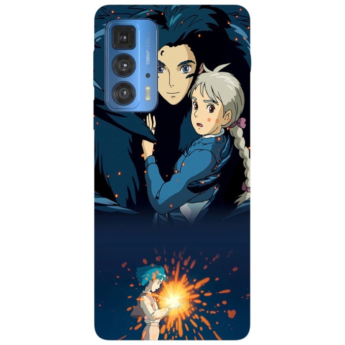 Husa compatibila cu Motorola Edge 20 Lite model Wizard Howl Howl&amp;#039;s Moving Castle, Silicon, TPU, Viceversa