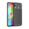 Husa TPU OEM Beetle Carbon Fiber pentru Samsung Galaxy M20, Neagra