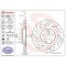 Set disc frana Mercedes Amg Gt (X290) 07.18-, Glc (X253) 06.15-06.22, Glc Coupe (C253) 06.16-03.23, Spate, 360X26mm, ventilat, BREMBO