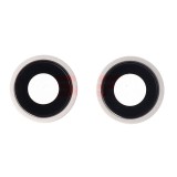 Geam Camera cu Rama Apple iPhone 14 Starlight Argintiu Bulk