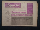 ZIARUL SPORTUL SUPLIMENT FOTBAL 8 MAI 1985