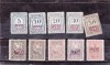 1917-1918 Ocupatia Germana in Romania - 10 timbre neuzate supratipar MViR, Istorie, Nestampilat