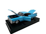 Macheta Auto Cadillac Eldorado 1959 replica albastra clasica cu usi deschise 1:32