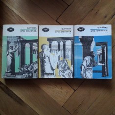 Quintilian - Arta oratorica (Minerva, BPT, 3 volume, editie completa) filosofie oratorie scoala de retorica antica latina Cicero Seneca Pliniu Roma