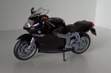 Macheta motocicleta BMW K1200S negru - Welly 1/18