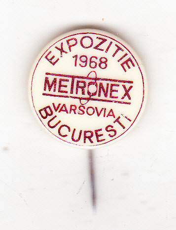bnk ins Insigna expozitia Metronex Varsovia - Bucuresti 1968