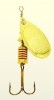 Set 2 Lingurite Rotative Pescuit Reder Oro Aurii Mapso Nr.00 2.0g &amp; Nr.0 2.5g, 40-43mm Naluci Spinning Rapitori
