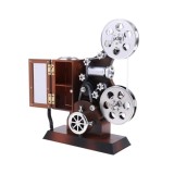 Cutie muzicala retro tip proiector de film, 20x6x16 plastic, maro