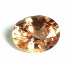 ~&amp;gt; SAFIR NATURAL PADPARADSCHA superb 0,69 ct. certificat de autenticitate ! ! foto