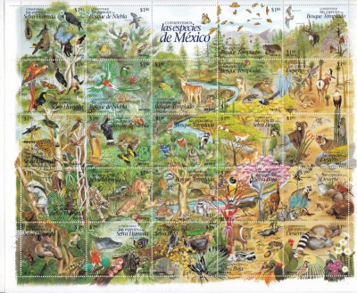 Mexic 1996 fauna MI 2571-2594 MNH foto