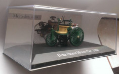 Macheta Benz Patent Motor Car 1886 - Altaya 1/43 Mercedes foto