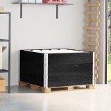 vidaXL Rame pentru paleți, 3 buc., negru, 100x100 cm, lemn masiv pin 3295375