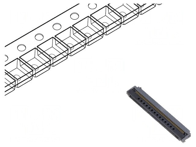 Conector FFC/FPC FH52 SMT 50 PIN 500mA LCP 50V