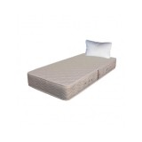 Set Saltea ortopedica cu arcuri, Super Ortopedica Sofia, 90x200x20cm, fermitate medie, cu plasa arcuri tip Bonell, fata vara-iarna, sistem aerisire cu