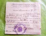 G595-I-Buletin de Vaccinare Orastie 1932-Ștampila: Oficiul Sanitar al Medicilor orasenesti si semnatura medicului. Marimi: 12,5/11,5 cm.