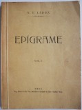 Cumpara ieftin Epigrame Vol. I - S.V. Leppa - Roman Beletristica - Carte Noua/Anticariat