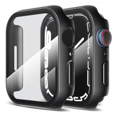 Husa Techsuit Defense360 Pro pentru Apple Watch 7 41mm Series, Neagra