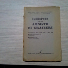 INDREPTAR PENTRU AMNISTII SI GRATIERI - Constantin Gr. C. Zotta -1940, 103 p.