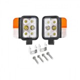 Set Faruri LED Universale Tractor Breckner Germany, Pozitie + Semnalizare, 10-80V, 109x105x41mm