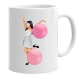 Cana alba personalizata cu ariana grande, INOVATIX&reg;. 330 ml