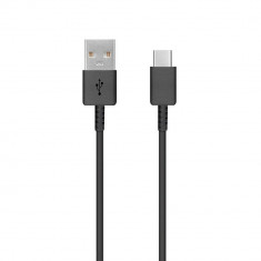 Cablu de Date USB la Type-C, 2.1A, 480Mbps, 0.8m Samsung (EP-DR140ABE) Negru (Bulk Packing)