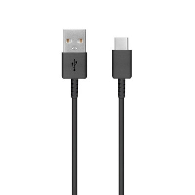 Cablu de Date USB la Type-C, 2.1A, 480Mbps, 0.8m Samsung (EP-DR140ABE) Negru (Bulk Packing) foto