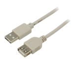 Cablu USB 2.0 High Speed Goobay 1.8m USB A la USB A Gri 67715