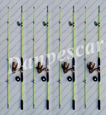 SET 4 Lansete WB fibra sticla plina 3m cu 4 Mulinete MA6000 11 rulmenti foto