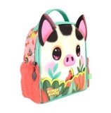 Ghiozdan Santoro Bangoberry - Piggy Porcusorul, 21 x 23 x 9 cm, contine set pinuri