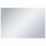 Oglinda cu LED de perete de baie, cu senzor tactil, 80 x 60 cm
