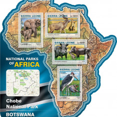 SIERRA LEONE 2016 - Fauna, parc Botswana/ set complet - colita+bloc MNH
