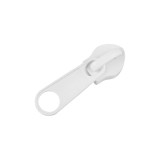 Cursor metalic pentru fermoar spiralat 10 mm, 52 x 39 mm, Alb