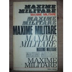 Maxime militare