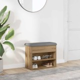 VidaXL Banchetă pantofar stejar artizanal 62x32x50 cm lemn prelucrat