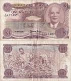 1986 ( 1 III ) , 1 kwacha ( P-19a ) - Malawi