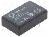 Convertor DC/DC 15W XP POWER - Intrare 9-36VDC, Ieșire 12VDC 1250mA THT
