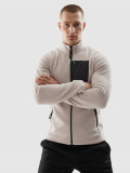 Polar cu guler regular pentru bărbați - gri, 4F Sportswear