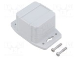 Carcasă universală HAMMOND 1555 50x52x40mm cu lame de fixare IP68 policarbonat gri deschis