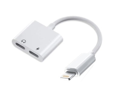 Cablu adaptor compatibil Iphone Lightning, Active, Spliter 2 in 1, mufa dual Lightning 8 pini, Cupru foto