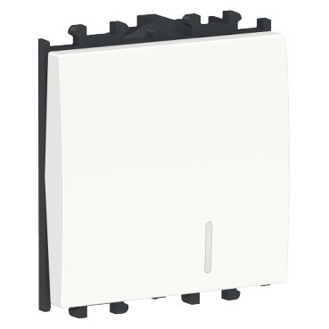Intrerupator revenire cu led 2M Schneider Easy Styl alb LMR1403001 foto