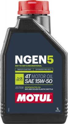 4T engine oil MOTUL NGEN 5 15W50 1l. API SM JASO MA-2 Semi-synthetic foto