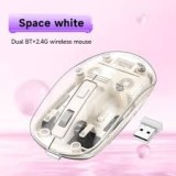 Mouse Wireless Hoco GM29 Cristal Transparent, Conectivitate USB, BT 5.0, 2.4GHz, DPI Ajustabil 800-1600, Ergonomic