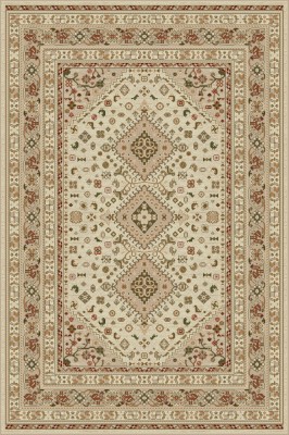 Covor Model Lotos 1531-100, Marime 80 x 150 cm, Crem, Inaltime Fir 8 mm, Antialergic, Polipropilena, Living, Dormitor, Sufragerie, Birou foto