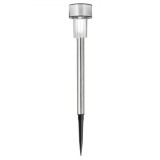 Lampa Solară, LED, Argintie, &Icirc;ntrerupător Pornit/Oprit, Pol 26cm, Oem