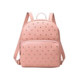 Cumpara ieftin Rucsac roz cu tinte metalice