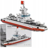 SET DE NAVĂ DE DISTRUGERE CU BLOCURI DE CONSTRUCȚIE PENTRU COPII MODEL MILITAR